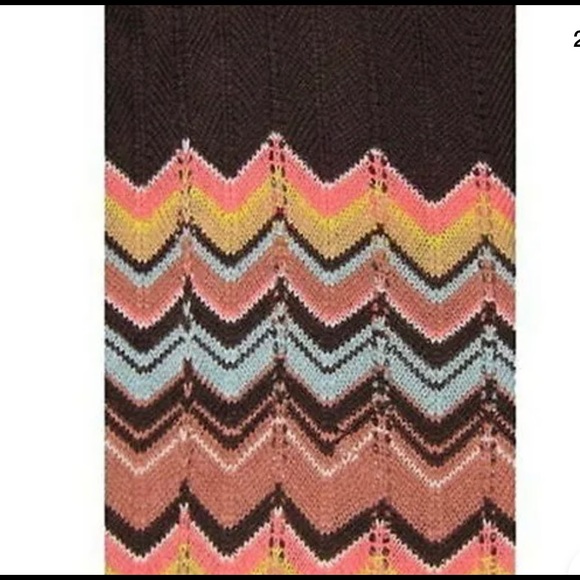 Missoni Women Pointelle Long Knitted Gloves Brown - Picture 2 of 4